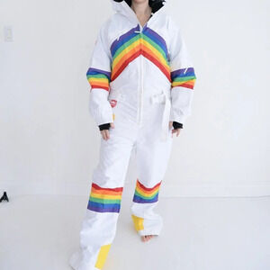Tipsy Elves Sunrise Shredder One Piece Ski Suit Snowsuit Size L NWT